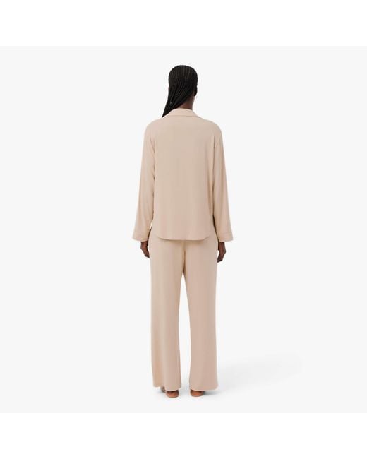 Lacoste Natural Modal Jersey Pajama Set