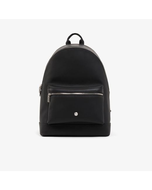 Lacoste Black Langon Petit Piqué Backpack for men