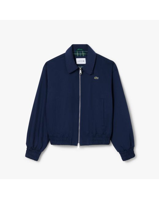 Lacoste Blue Double Collar Stretch Jacket