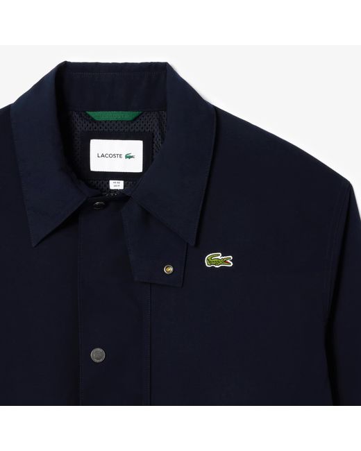 Lacoste Blue Lightweight Water-Repellent Jacket for men