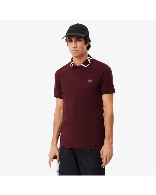 Lacoste Red Slim Fit Movement Piqu¿ Polo Shirt for men