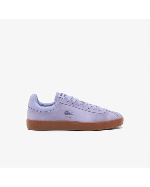Lacoste Purple Baseshot Suede Sneakers