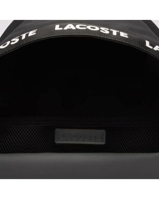 Lacoste Black Neocroc Backpack
