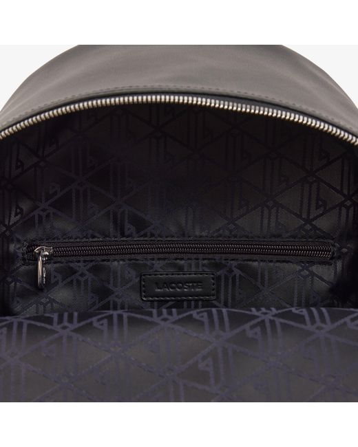 Lacoste Black Langon Petit Piqué Backpack for men