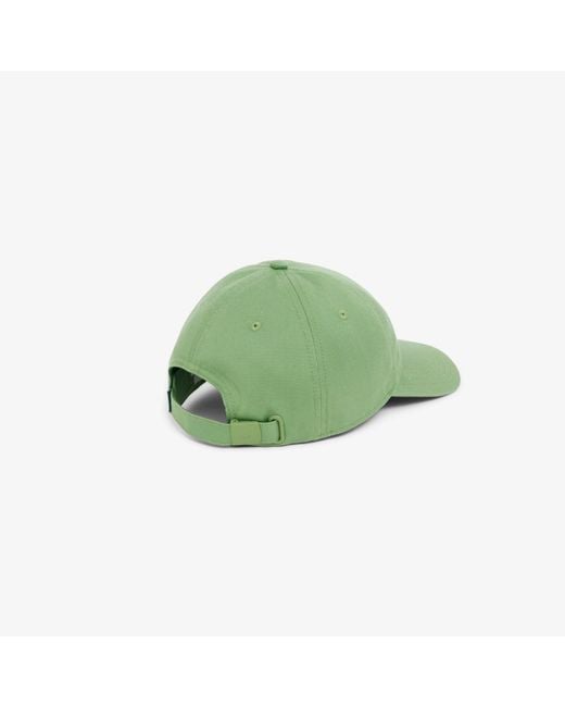Lacoste Green Cotton Twill Cap