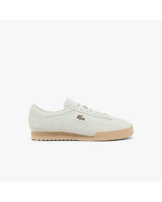 Lacoste White Aura Leather Sneakers for men