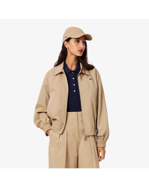 Lacoste Natural Double Collar Stretch Jacket