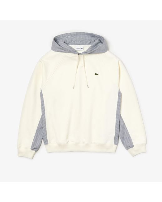 paneled hooded sweatshirt