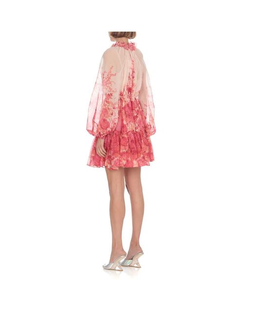 Zimmermann Pink Dress in Red Lyst