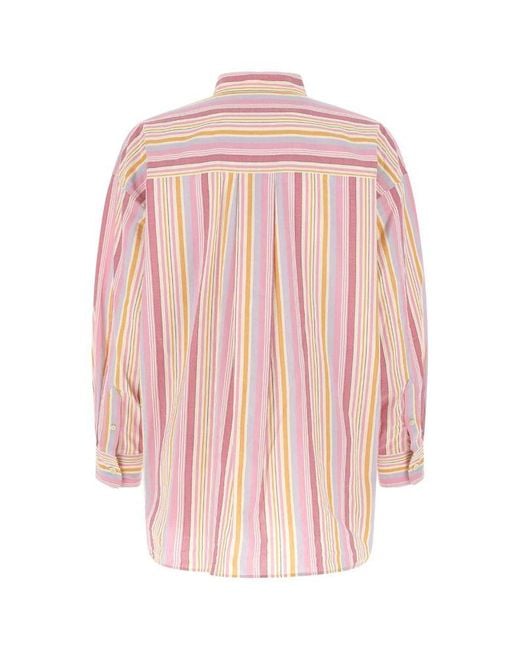Isabel Marant Embellished Shirt in Pink | Lyst