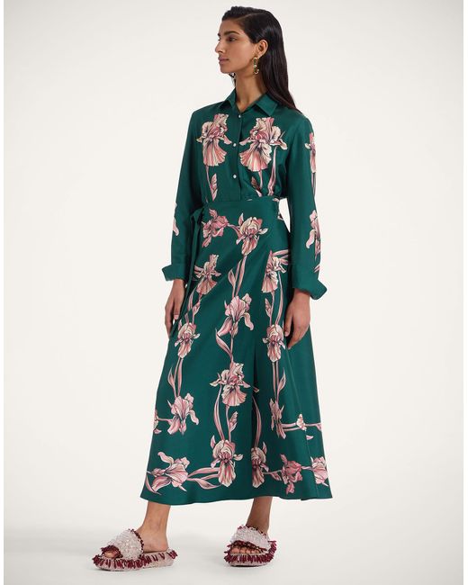 LaDoubleJ Green Sarong Skirt