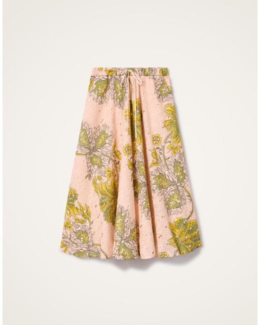LaDoubleJ Metallic Drawstring Skirt