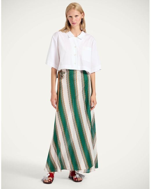 LaDoubleJ Green Sarong Skirt