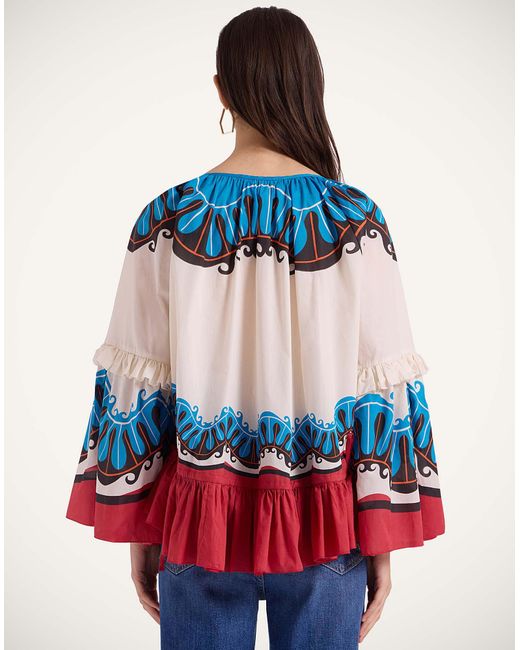 LaDoubleJ Blue Boho Blouse