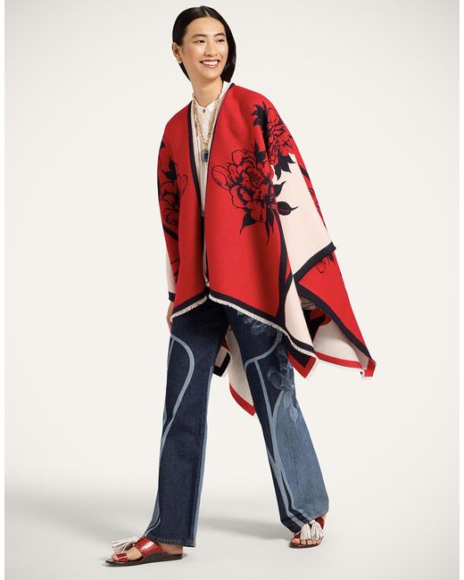 LaDoubleJ Red Soul Poncho