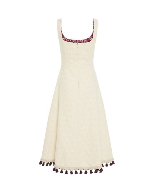 LaDoubleJ Natural Sophia Dress Embroidered