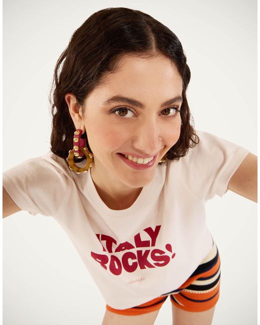LaDoubleJ White High Tee Shirt