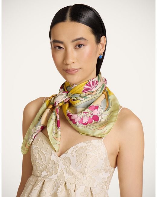 LaDoubleJ Multicolor Reversible Foulard 90