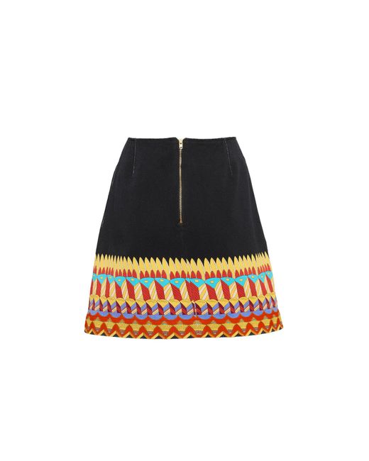 LaDoubleJ Black Foulard Mini Skirt
