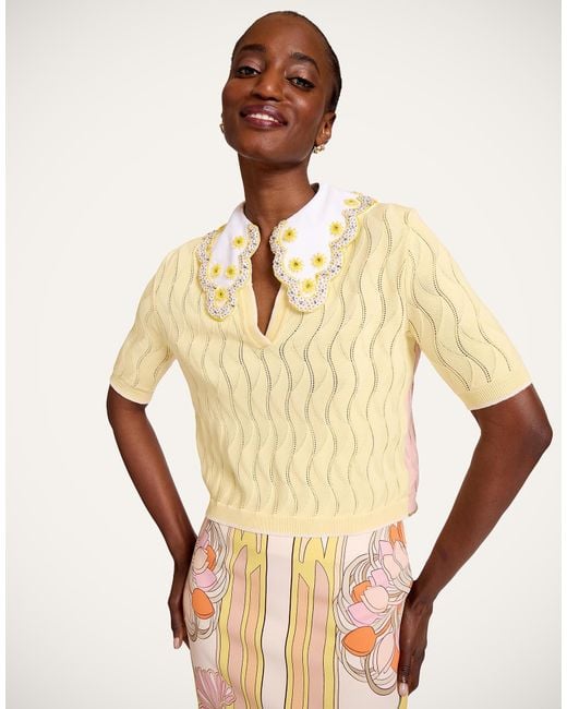 LaDoubleJ Natural Crop Polo