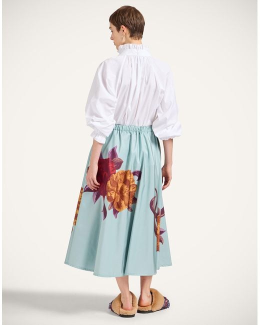 LaDoubleJ White Drawstring Skirt