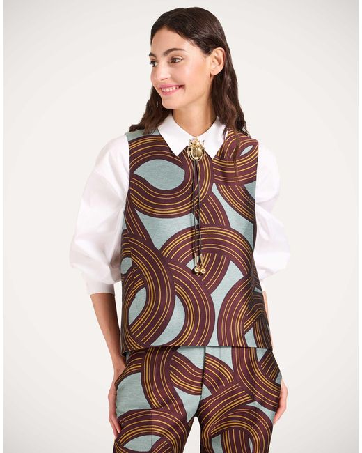 LaDoubleJ Brown La Scala Top