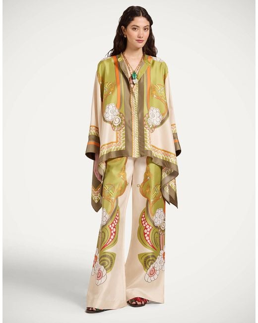 LaDoubleJ Metallic Palazzo Pants