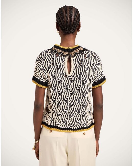 LaDoubleJ Multicolor Picture Top