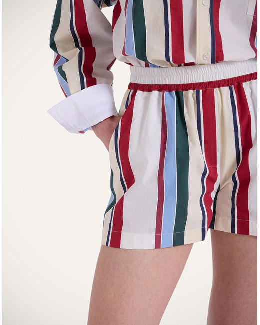 LaDoubleJ Red Pull-Up Shorts