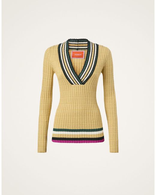 LaDoubleJ Yellow Releve Top