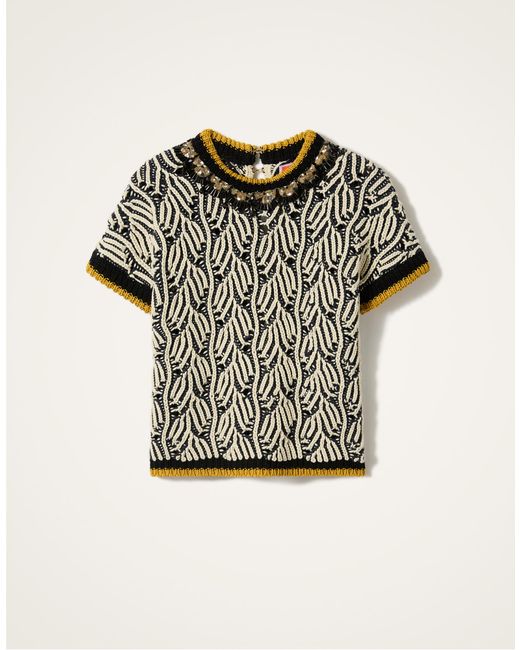 LaDoubleJ Multicolor Picture Top