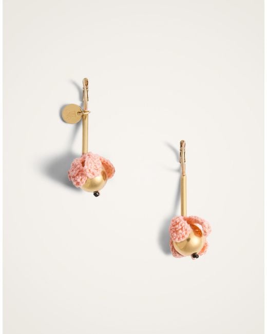 LaDoubleJ Brown Bouquet Drop Earrings