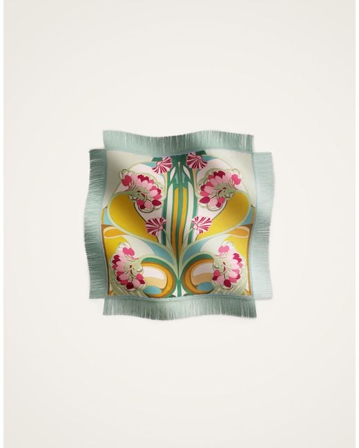 LaDoubleJ Multicolor Reversible Fringe Foulard 90
