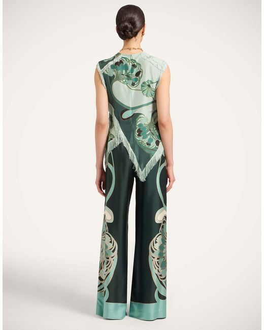 LaDoubleJ Green Palazzo Pants