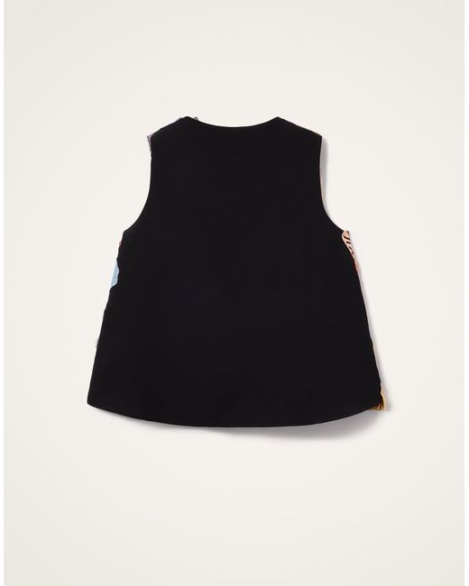 LaDoubleJ Multicolor V-Neck Scala Top