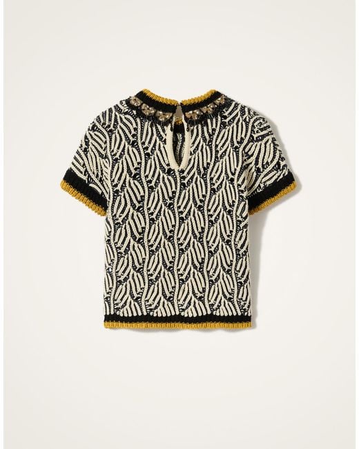 LaDoubleJ Multicolor Picture Top