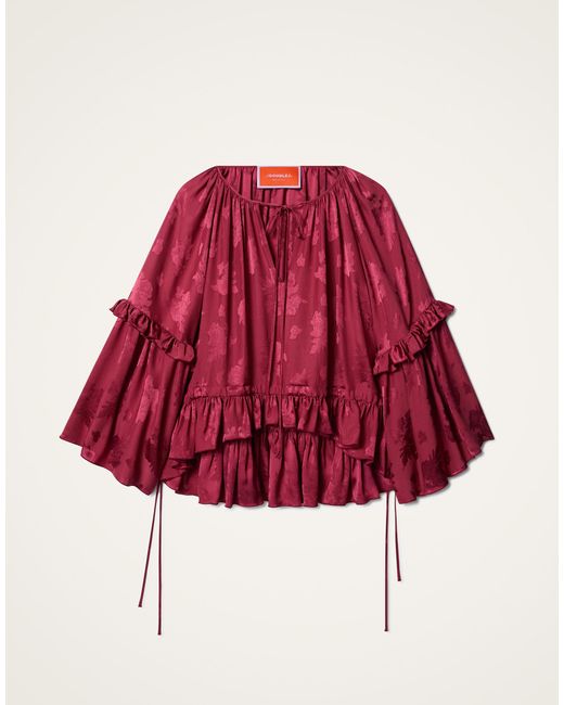 LaDoubleJ Red Boho Blouse