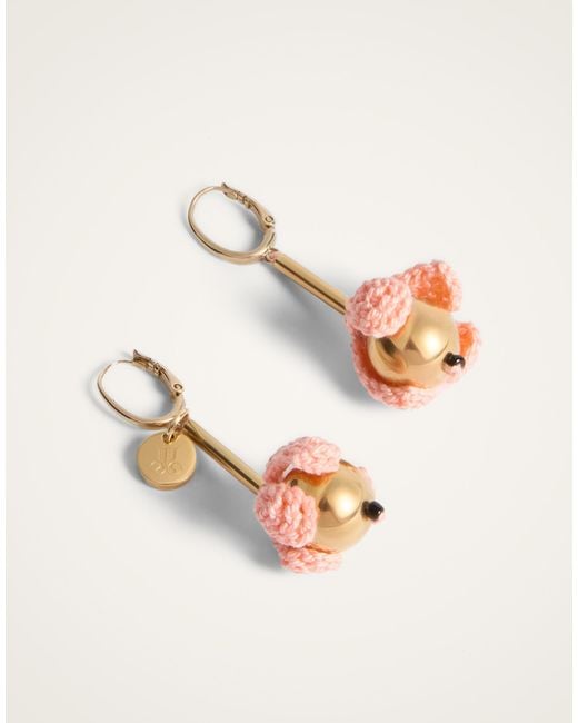 LaDoubleJ Brown Bouquet Drop Earrings