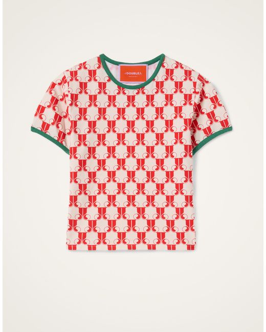 LaDoubleJ Red The Cu-Tee Crop