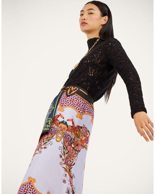 LaDoubleJ Black Lacey Turtleneck