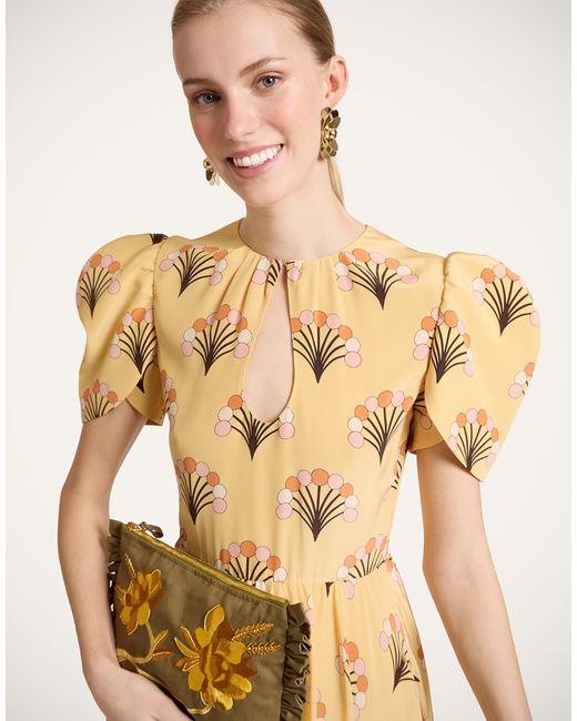 LaDoubleJ Metallic Petal Dress