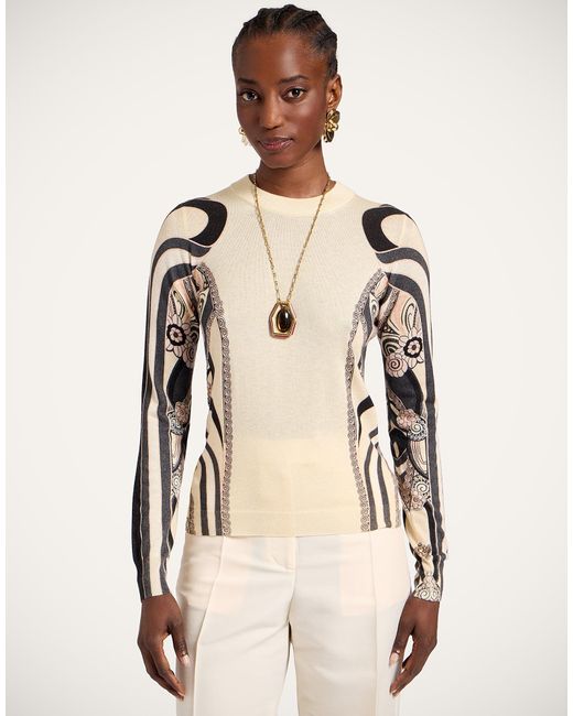 LaDoubleJ Natural Silky Crew Neck