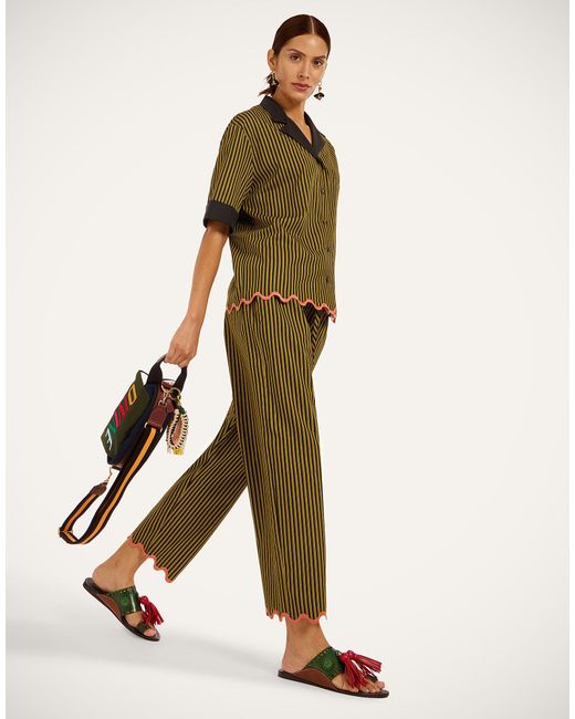 LaDoubleJ Green Drawstring Pants