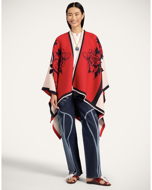 LaDoubleJ Red Soul Poncho