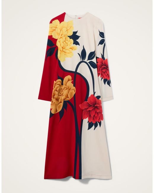 LaDoubleJ Red Long Sleeve Swing Dress