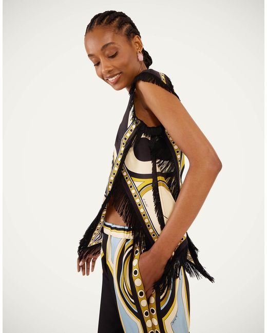 LaDoubleJ Multicolor Scarf Top