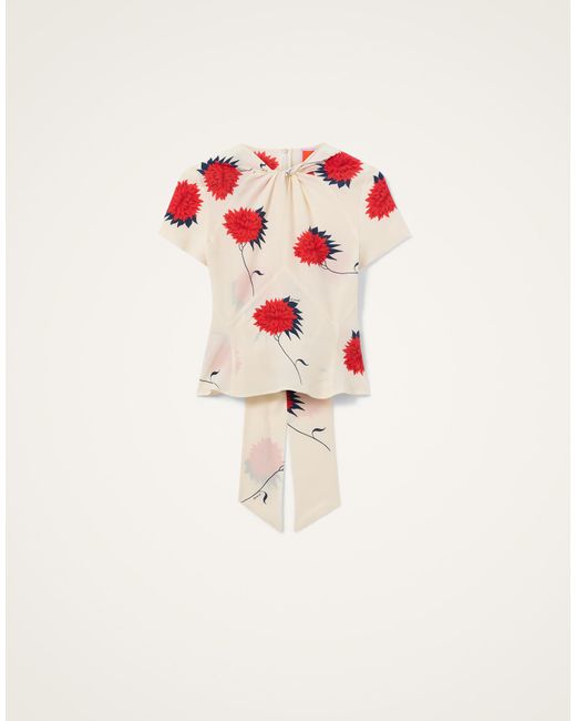 LaDoubleJ Red Chignon Top
