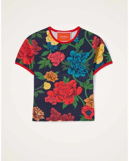 LaDoubleJ Red The Cu-Tee Crop