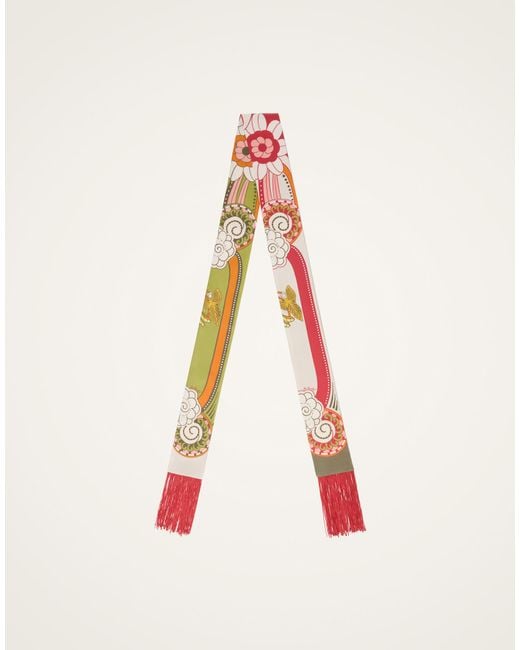 LaDoubleJ White Skinny Scarf