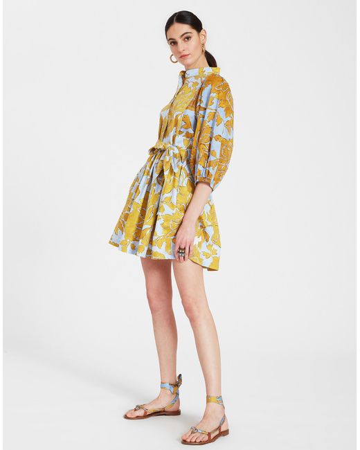 LaDoubleJ Yellow Mini Portofino Dress